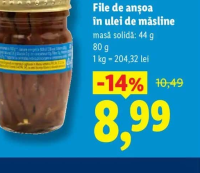 Nixe File de anșoa în ulei de măsline 80g