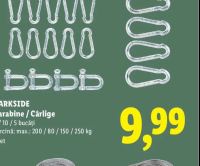 PARKSIDE Carabine / Cârlige 1 set