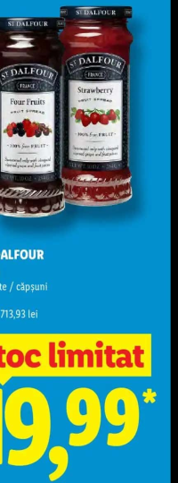 ST. DALFOUR Gem 4 fructe / căpșuni 284 g