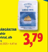MĂRGĂRITAR Zahăr Cristal, alb 1 kg