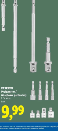 PARKSIDE Prelungitor / Adaptoare pentru biți 2 / 4 piese 1 set