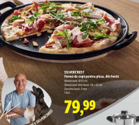 SILVERCREST Formă de copt pentru pizza, din fontă