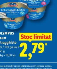 OLYMPUS Iaurt Stragghisto 0% / 10% grăsime 150 g