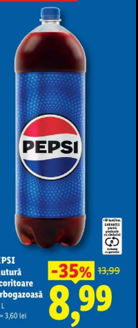 PEPSI Băutură răcoritoare carbogazoasă 2,5 L