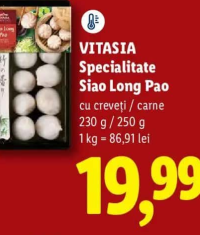 VITASIA Specialitate Siao Long Pao cu creveți / carne 230 g / 250 g
