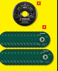 PARKSIDE Disc tăiere Ø 125 mm 25 bucăți / Piulița rapidă M14