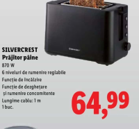 SILVERCREST Prăjitor pâine 870 W