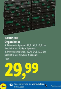 PARKSIDE Organizator 1 set