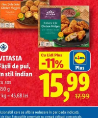 VITASIA Fâșii de pui în stil indian cu sos 350 g