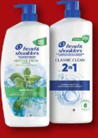 Head & Shoulders Șampon antimătreață mentol / clasic 2 în 1 800 ml