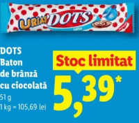 DOTS Baton de brânză cu ciocolată 51 g