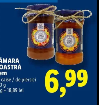 Cămara Noastră Gem de caise / de piersici 370 g