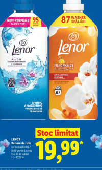Lenor Balsam de rufe Spring Awakening / Gold Orchid & Vanila 95 / 87 de spălări