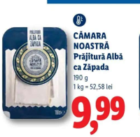 Cămara Noastră Prăjitură Albă ca Zăpada 190 g