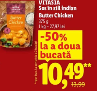 VITASIA Sos în stil indian Butter Chicken 375 g