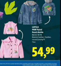 LUPILU PAW Patrol Geacă denim mărimi 98-116 1buc.