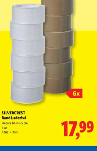 SILVERCREST Bandă adezivă 6buc