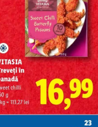 VITASIA Creveți în panadă sweet chilli 150 g