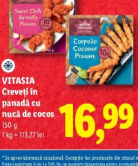 VITASIA Creveți în panadă cu nucă de cocos 150 g