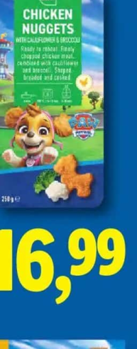 CHEF SELECT Nuggets de pui cu legume 250 g