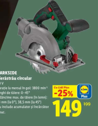PARKSIDE Fierăstrău circular 20 V
