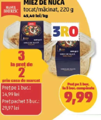 Hanu' Boieresc Miez de nucă tocat/măcinat 220 g