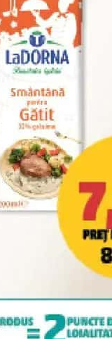 LADORNA SMÂNTÂNĂ DE GĂTIT 32% grăsime 200 ml