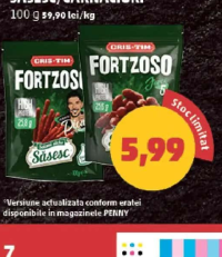 Cris-Tim Fortzoso Salami Sticks Săsesc/Cârnăciori 100 g