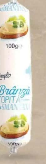 Simpl Brânză topită cu smântână/șuncă 100 g