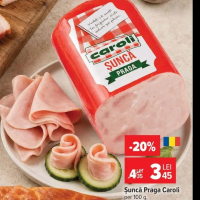 Caroli Șuncă Praga 100 g