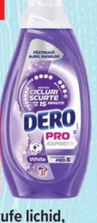 Dero Pro Express Detergent de rufe lichid, 1.48 L, 37 spalari