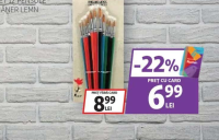 AUCHAN SET 12 PENSULE MÂNER LEMN