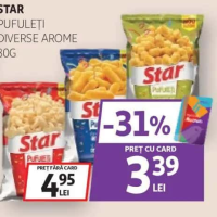 STAR PUFULEȚI DIVERSE AROME 80G