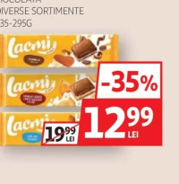 LACMI CIOCOLATĂ DIVERSE SORTIMENTE 235-295G