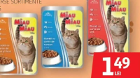 Miau Miau Hrană umedă pentru pisici diverse sortimente 100g