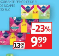 Libresse Absorbante Periodice de Zi și de Noapte 16/20 buc
