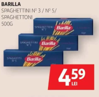 BARILLA SPAGHETTINI N° 3 / N° 5 / SPAGHETTONI 500G