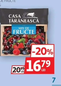 CASA ȚĂRĂNEASCĂ MIX DE FRUCTE 400G