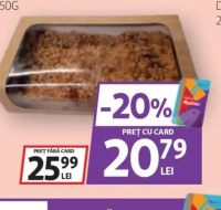 Prăjitură de post cu mere 450g