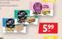 Flis Happy Fit Pro Napolitană Proteică Fără Zahăr Diverse Sortimente 95g