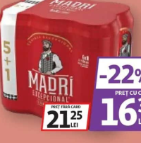 MADRI BERE BLONDĂ DOZĂ 5+1 X 0.5L