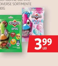SUGUS BOMBOANE GUMATE DIVERSE SORTIMENTE 80G