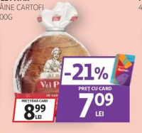 Vel Pitar Pâine cartofi 800g