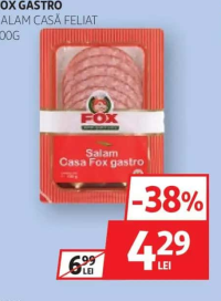 FOX GASTRO SALAM CASĂ FELIAT 100G