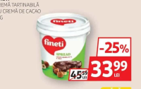 Fineti Cremă Tartinabilă cu Cremă de Cacao 1kg