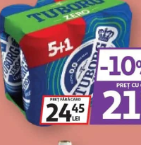 TUBORG BERE BLONDĂ FĂRĂ ALCOOL DOZĂ 5+1 X 0.5L