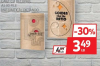 AUCHAN Caiet cu decupaje A5 80 file matematică/dictando