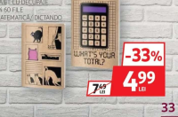 AUCHAN Caiet cu decupaje A4 60 file matematică/dictando