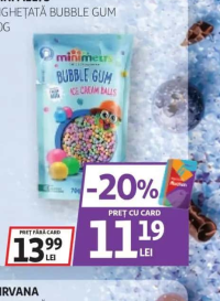 MINI MELTS Înghețată bubble gum 70g