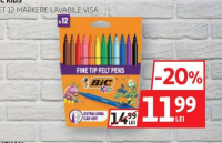 BIC KIDS SET 12 MARKERE LAVABILE VISA